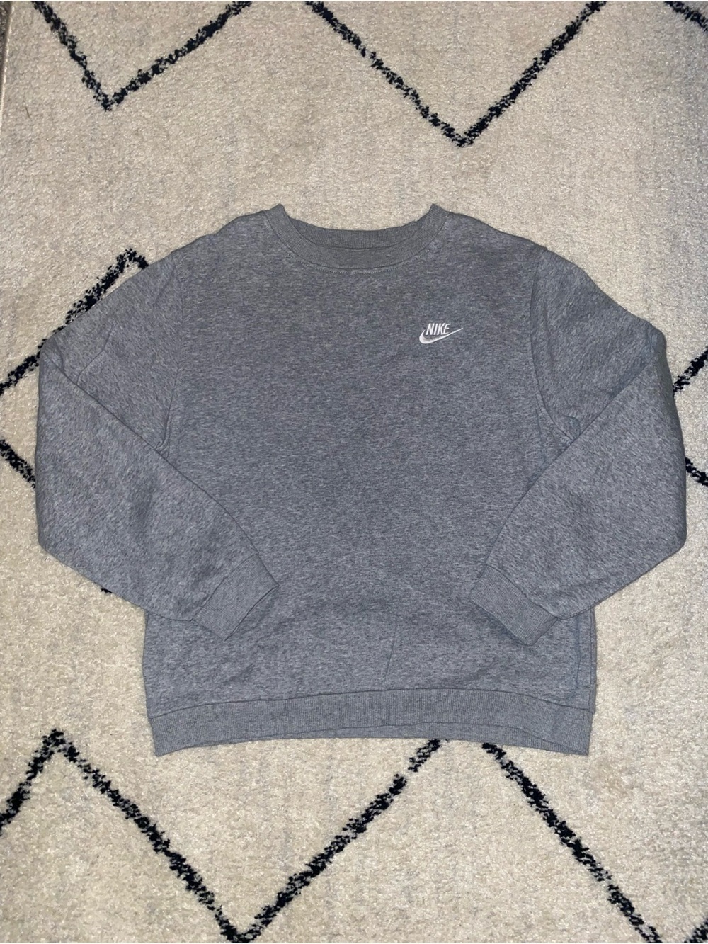 Nike Gray Kids Crewneck Sweatshirt
